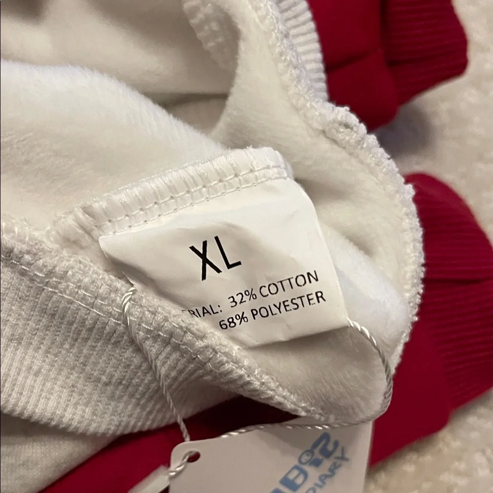 Red and White Dog Hoodie